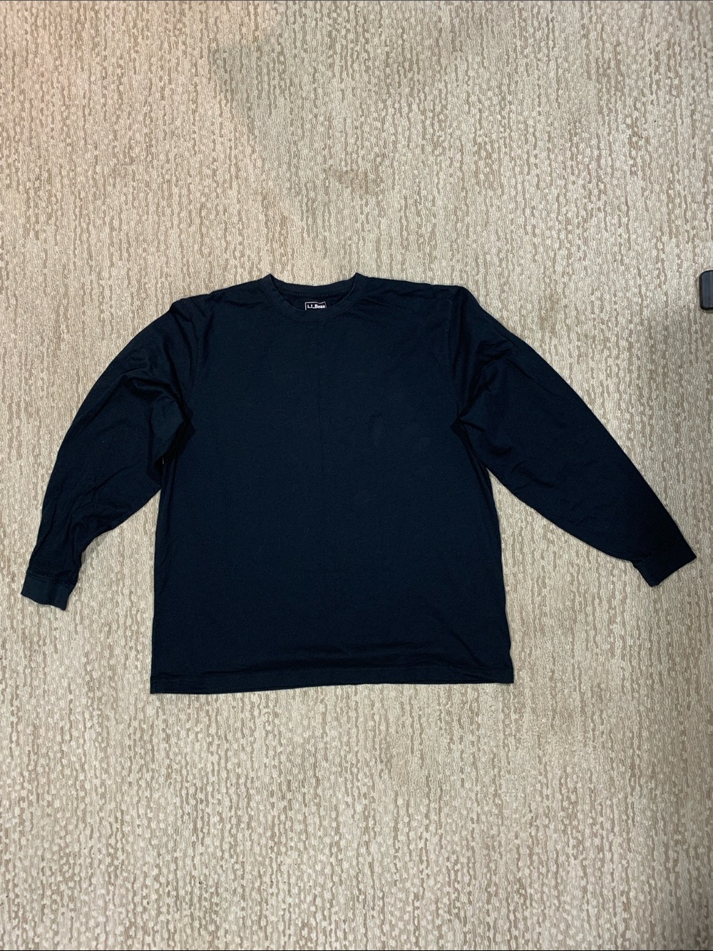 L.L. Bean Men's Long Sleeve Crewneck Tee - Black (436)